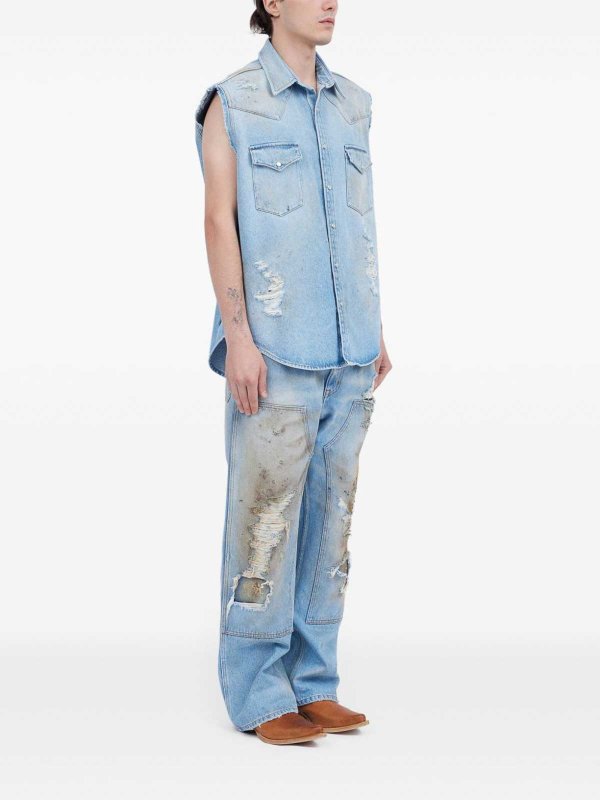 シャツ shop online シャツ - ブルー