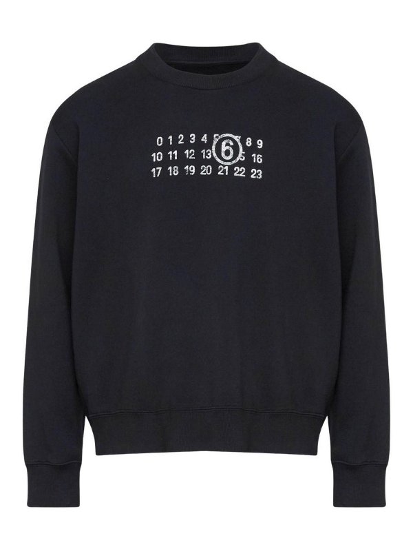 MM6 MAISON MARGIELA: スウェット＆セーター - スウェットシャツ/セーター - 黒