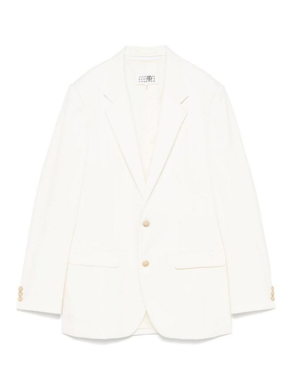 MM6 MAISON MARGIELA: ブレザー - ブレザー - 白