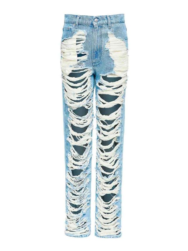MM6 MAISON MARGIELA: bootcut jeans - Jeans with tears