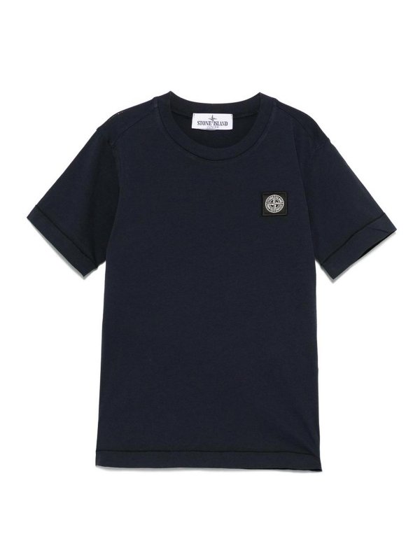STONE ISLAND: t-shirt - T-Shirt Con Applicazione
