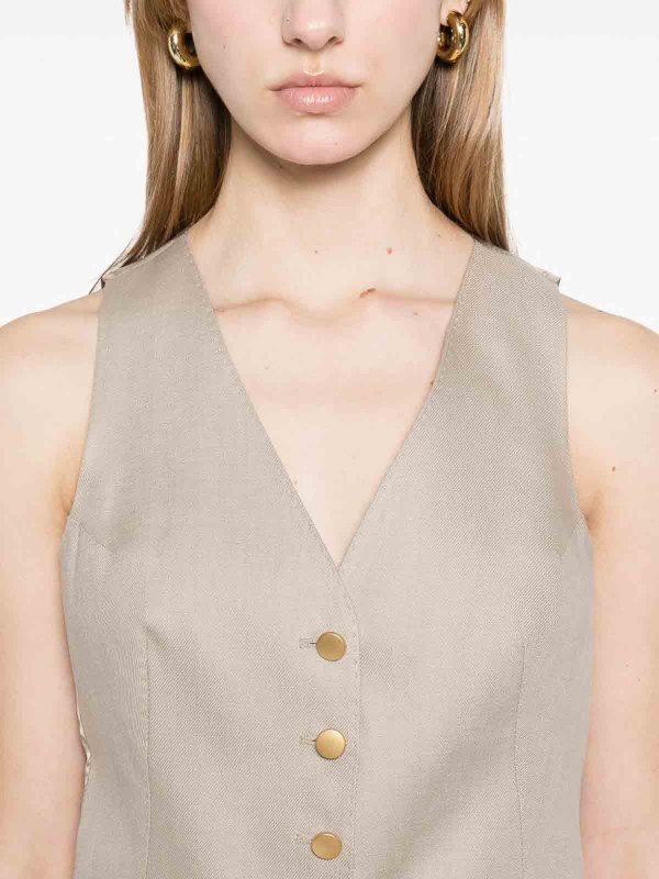 TAGLIATORE: ベスト＆チョッキ online - ウェストコート/ジレ - グレー