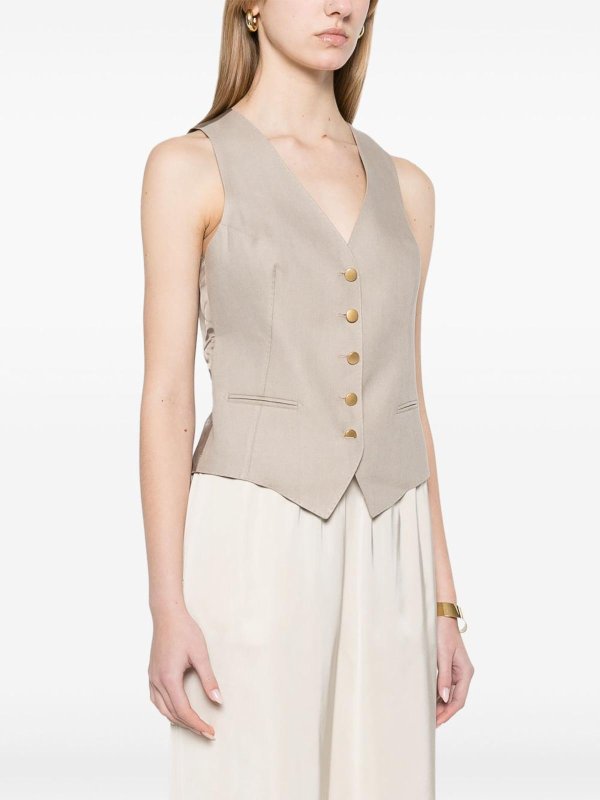 The Best Shops TAGLIATORE: ベスト＆チョッキ - ウェストコート/ジレ - グレー