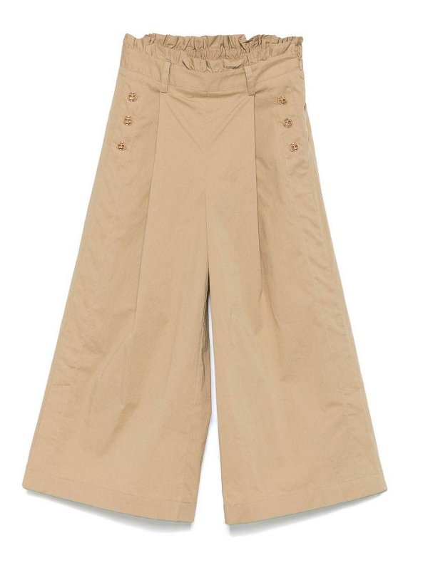 TWINSET: カジュアルトラウザー - カジュアルパンツ - ベージュ