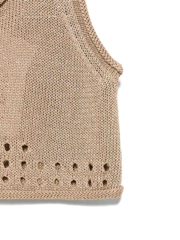 The Best Shops TWINSET: Tops und Tank Tops - Top - Beige