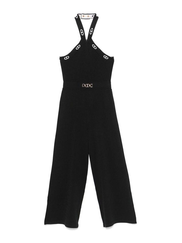 TWINSET: Chándales - Mono - Negro