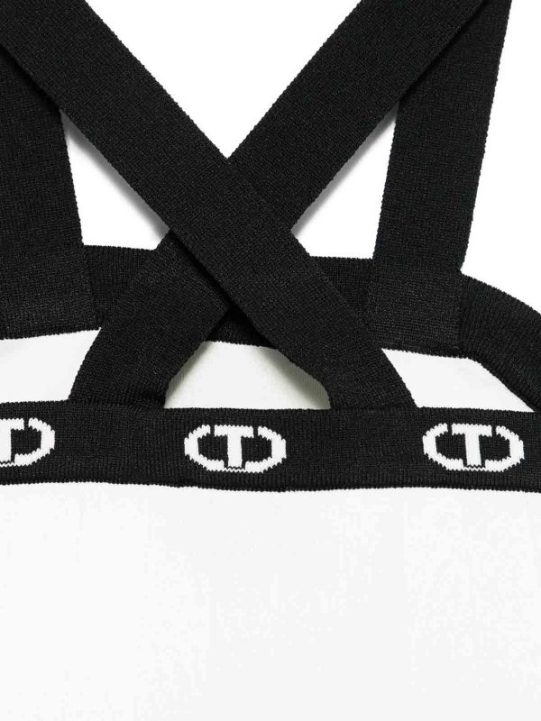 TWINSET: U-Boot-Ausschnitt online - U-Boot-Pullover - Weiß