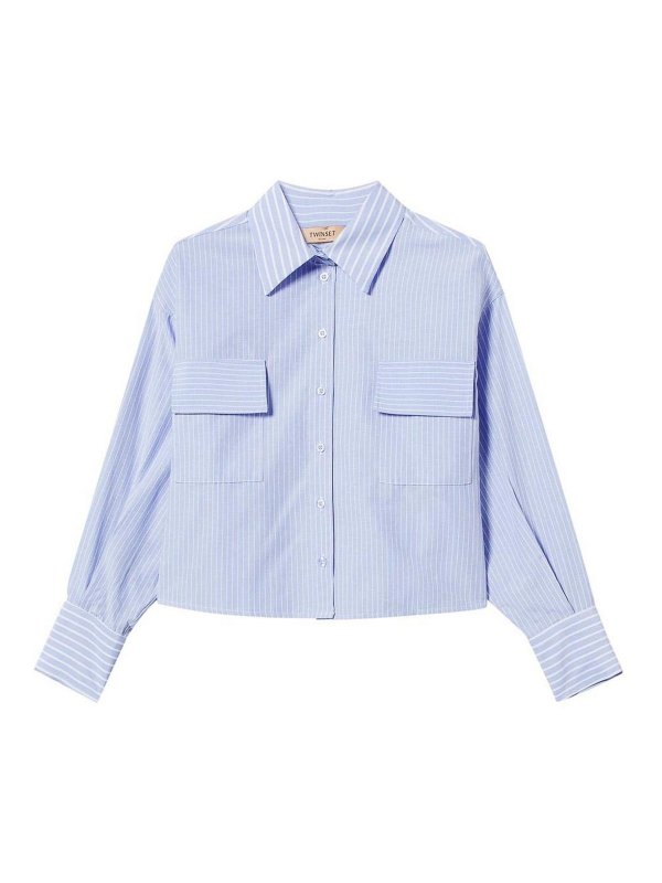 TWINSET: Hemden - Hemd - Blau