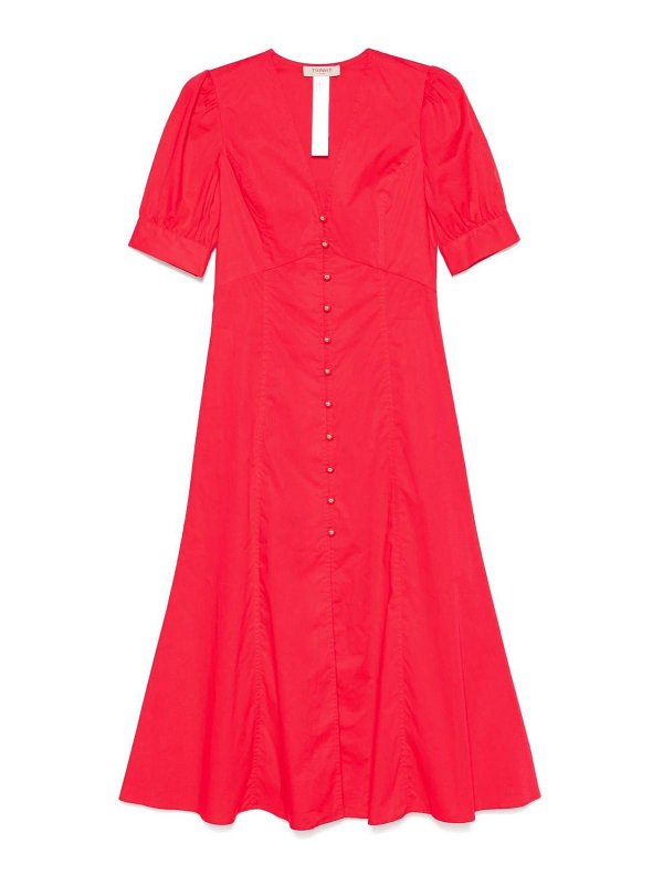 TWINSET: ニーレングスドレス - 膝丈ドレス - 赤