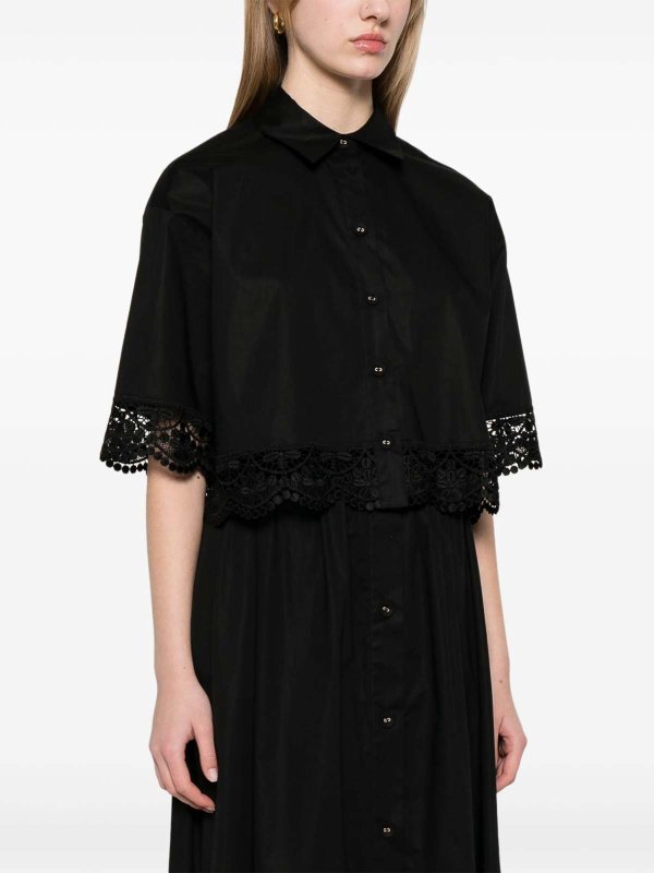 The Best Shops TWINSET: camicie - Camicia Con Rifinitura In Pizzo