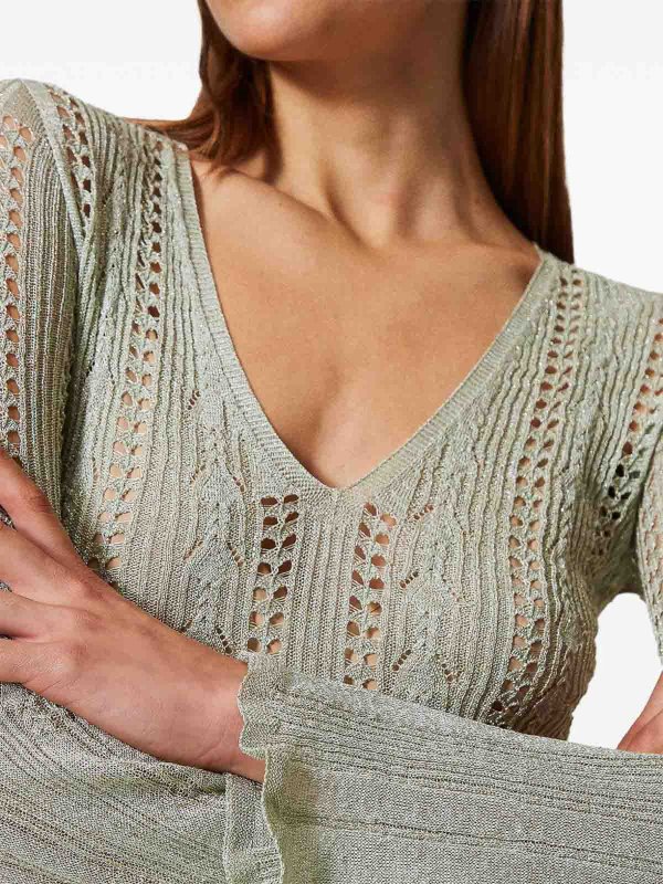 TWINSET: U-Boot-Ausschnitt online - U-Boot-Pullover - Grün