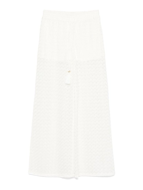 TWINSET: カジュアルトラウザー - カジュアルパンツ - 白