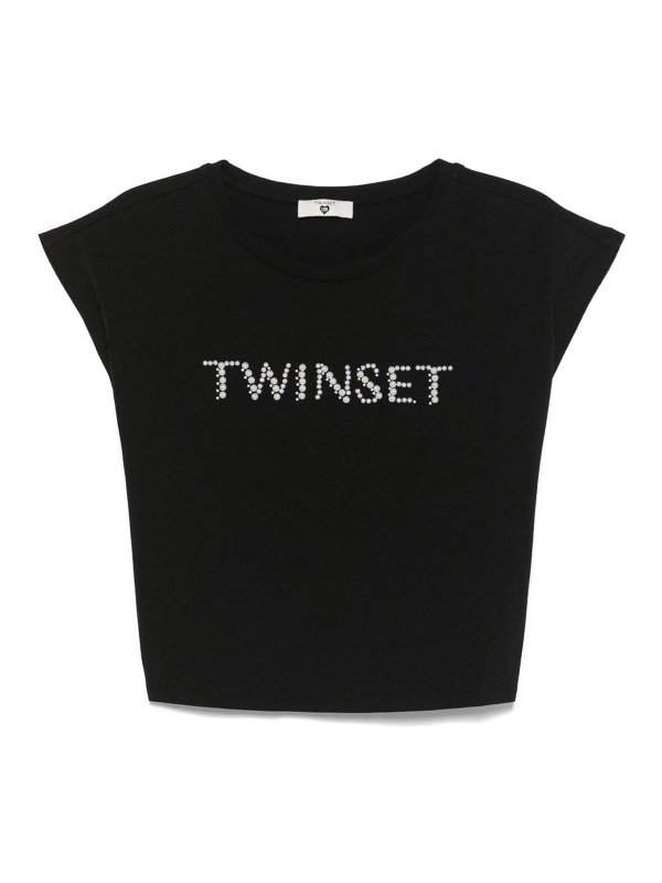 TWINSET: t-shirts - T-shirt with logo