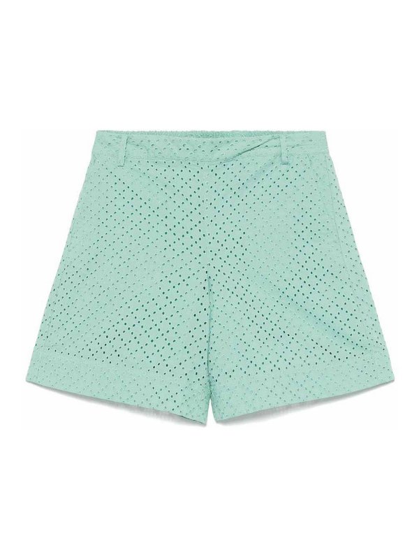 TWINSET: Hosen Shorts - Shorts - Grün