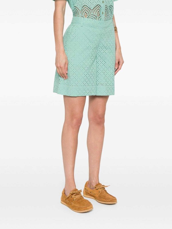 The Best Shops TWINSET: Hosen Shorts - Shorts - Grün