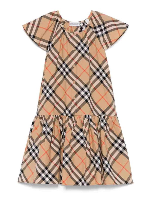 BURBERRY: ショートドレス - ショートドレス - ベージュ