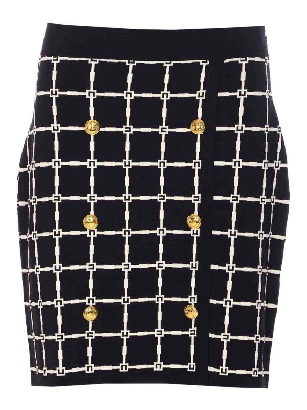 ELISABETTA FRANCHI: ミニスカート - ミニスカート - 黒