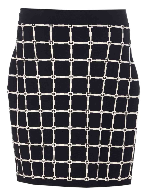 ミニスカート - 黒 shop online: ELISABETTA FRANCHI