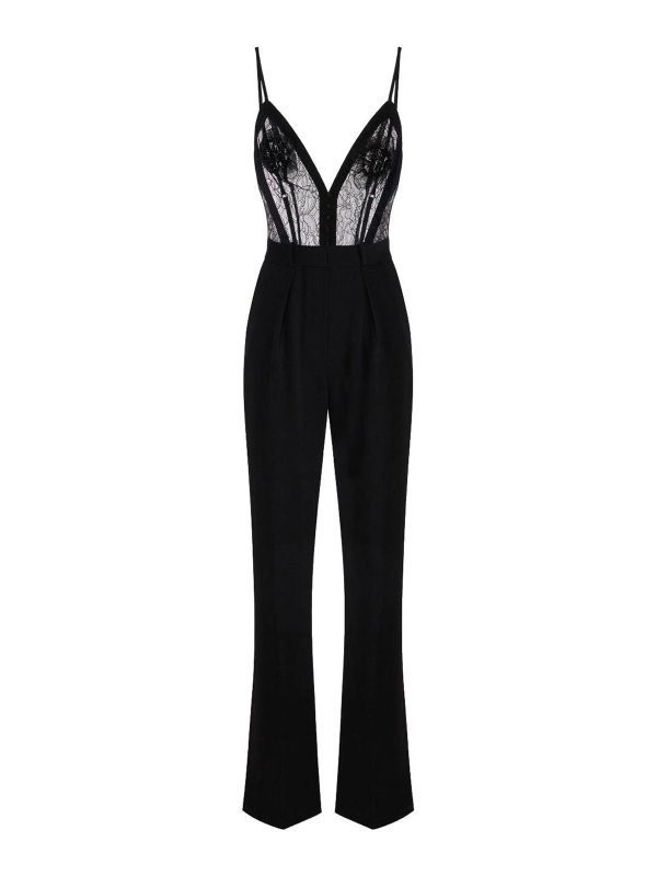 ELISABETTA FRANCHI: ジャンプスーツ - ジャンプスーツ - 黒