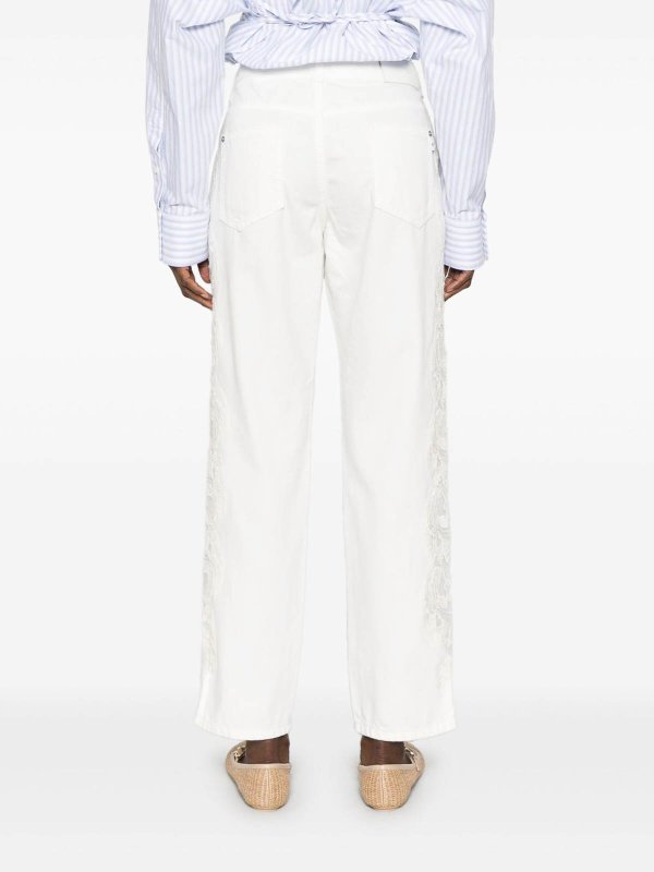 ERMANNO SCERVINO: Jeans boot-cut online - Jeans Boot-Cut - Blanco