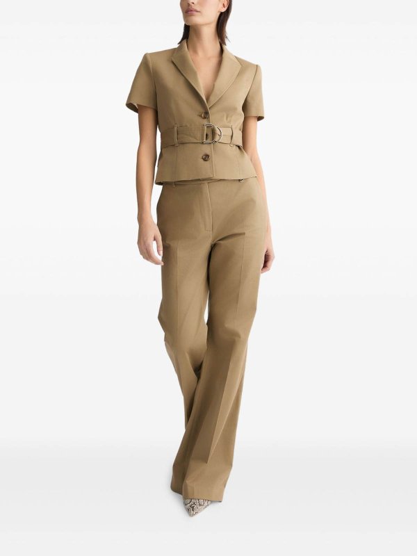 ジャケット LIU JO Woman Jacket Beige CA5286T4691 X0256 Liu Jo Cotton mixed jacket - Beige - Women | CA5286T4691X0662