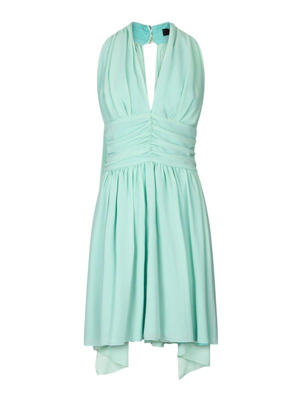 Liu Jo Abito Corto Drappeggiato Verde Donna CA5302TS869X0687