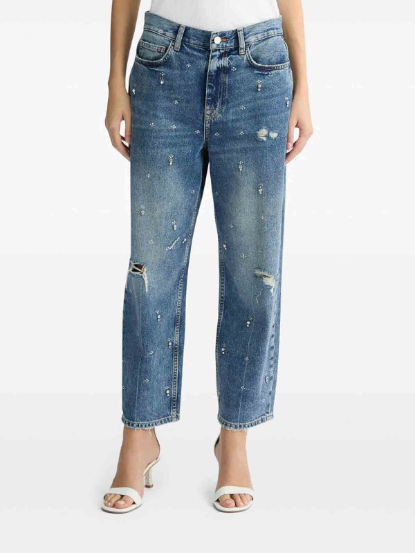 Liu Jo: bootcut jeans online - Straight jeans with rhinestones