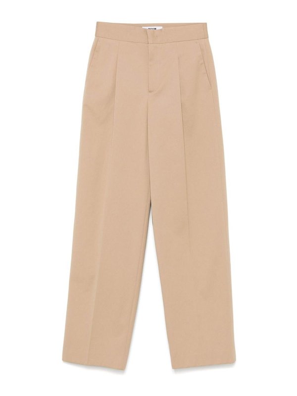 m.s.g.m.: casual trousers - Pantaloni Pliss