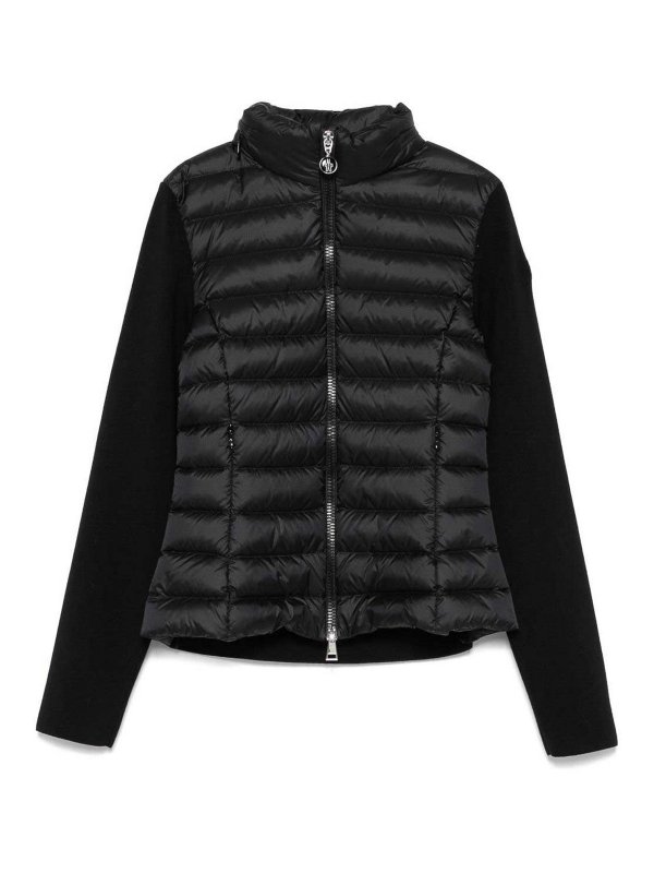 MONCLER: Kurze Daunenjacken - Blazer - Schwarz