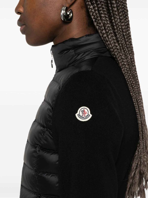 MONCLER: Kurze Daunenjacken online - Blazer - Schwarz