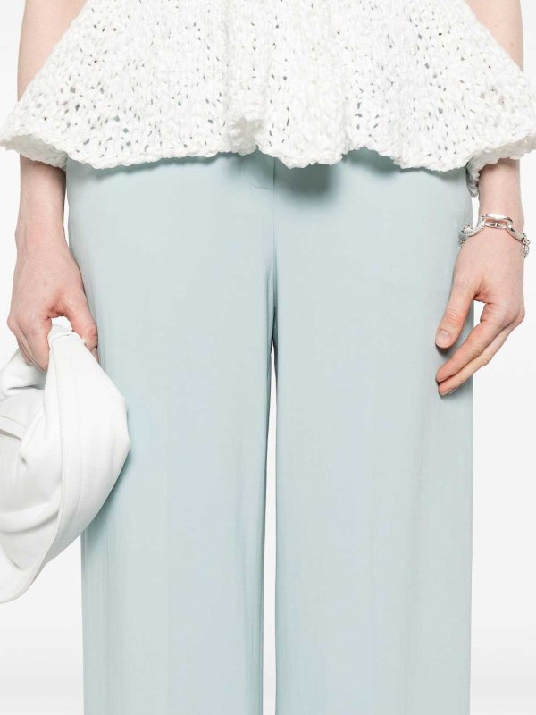 Tailored trousers with rippled effect shop online: Pinko