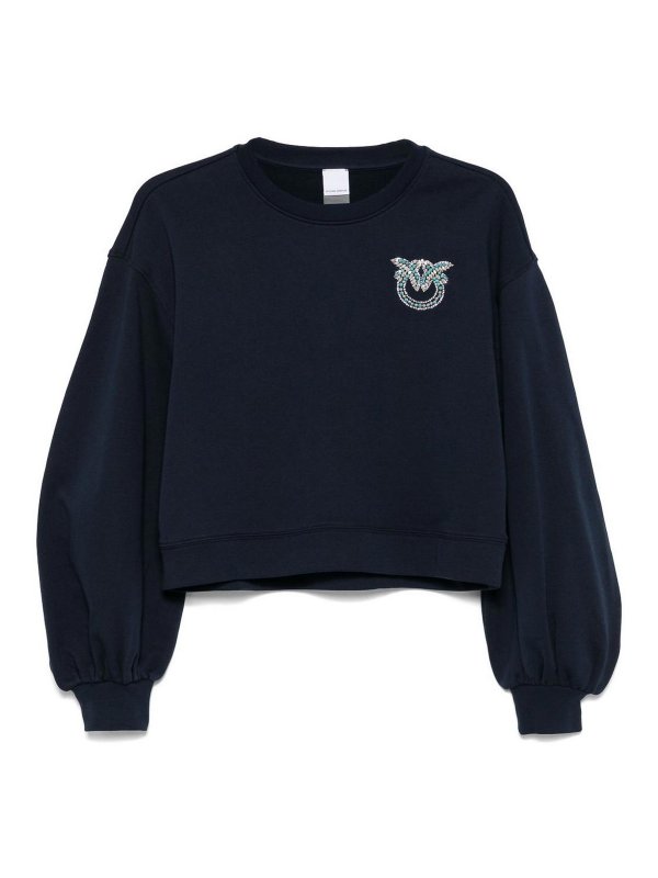 Pinko: Sweatshirts und Pullover - Sweatshirt - Blau