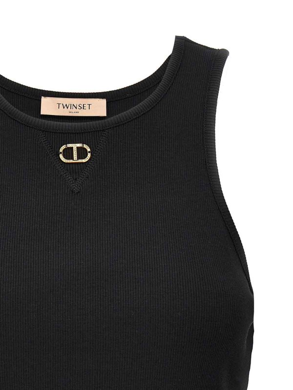 The Best Shops TWINSET: Tops und Tank Tops - Top - Schwarz