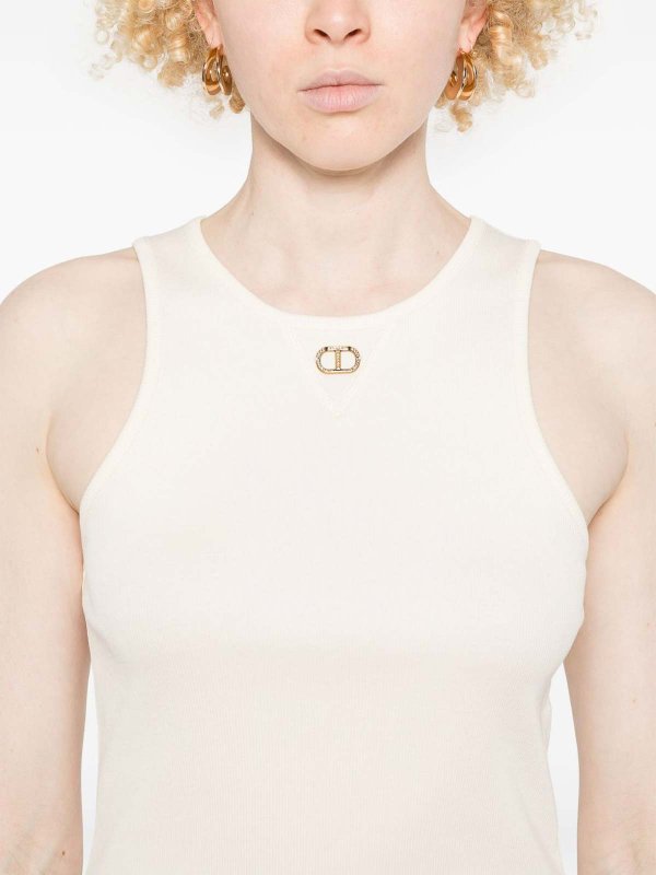 TWINSET: Tops und Tank Tops online - Top - Beige