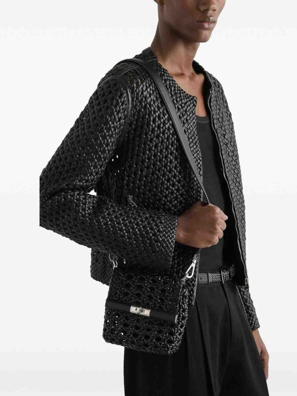 Shoulder bag with a pierced effect shop online: DOLCE & GABBANA