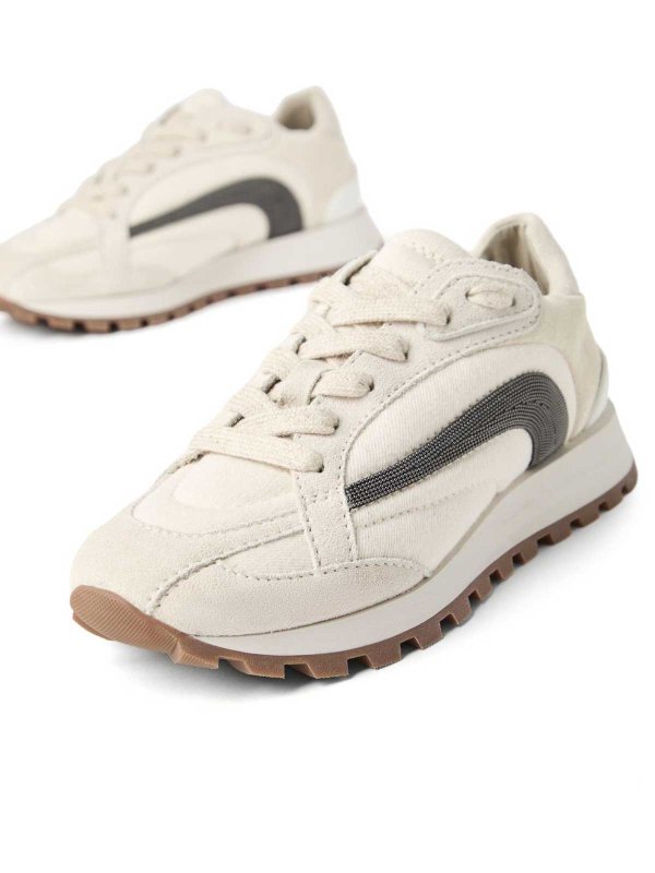 BRUNELLO CUCINELLI: Chaussures de sport online - Baskets - Blanc