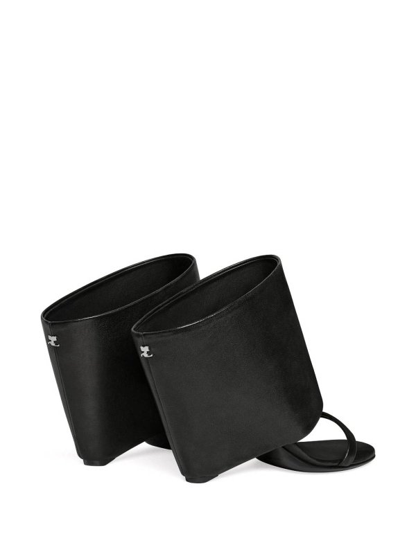 Oblique sandals shop online: Courreges