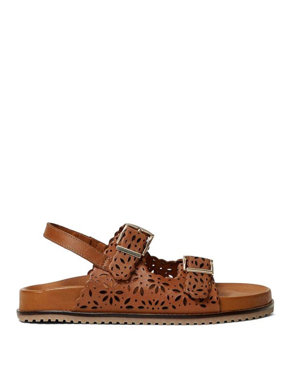 TWINSET: サンダル - サンダル - ブラウン