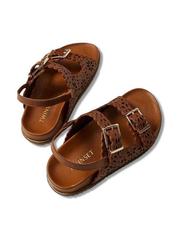 The Best Shops TWINSET: サンダル - サンダル - ブラウン