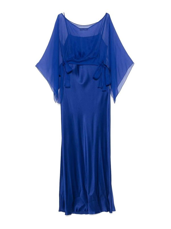 ALBERTA FERRETTI: マキシドレス - マキシドレス - ブルー