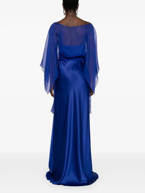 The Best Shops ALBERTA FERRETTI: マキシドレス - マキシドレス - ブルー