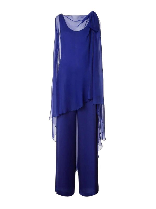 ALBERTA FERRETTI: ジャンプスーツ - ジャンプスーツ - ブルー