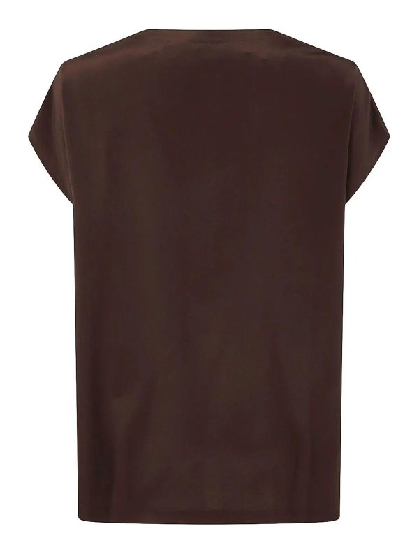 The Best Shops ASPESI: Tops y camisetas sin mangas - Top - Marrón