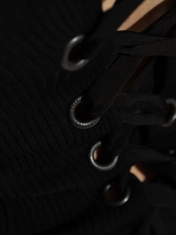 BALENCIAGA: Tops y camisetas sin mangas online - Top - Negro