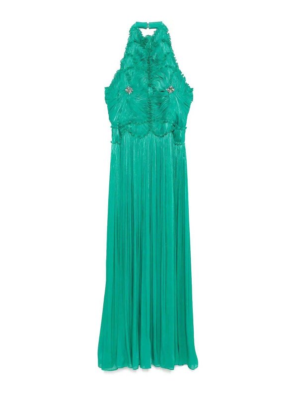 COSTARELLOS: ニーレングスドレス - 膝丈ドレス - 緑