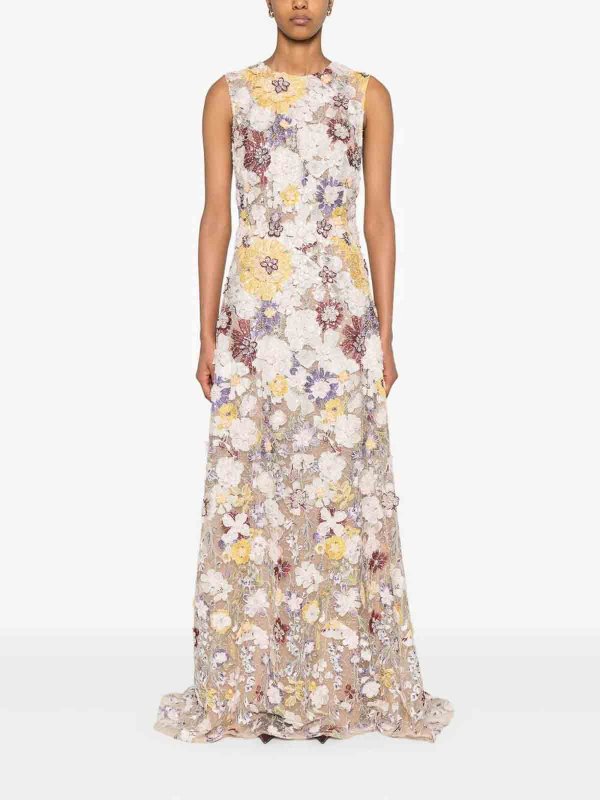 COSTARELLOS: ニーレングスドレス online - 膝丈ドレス - 白