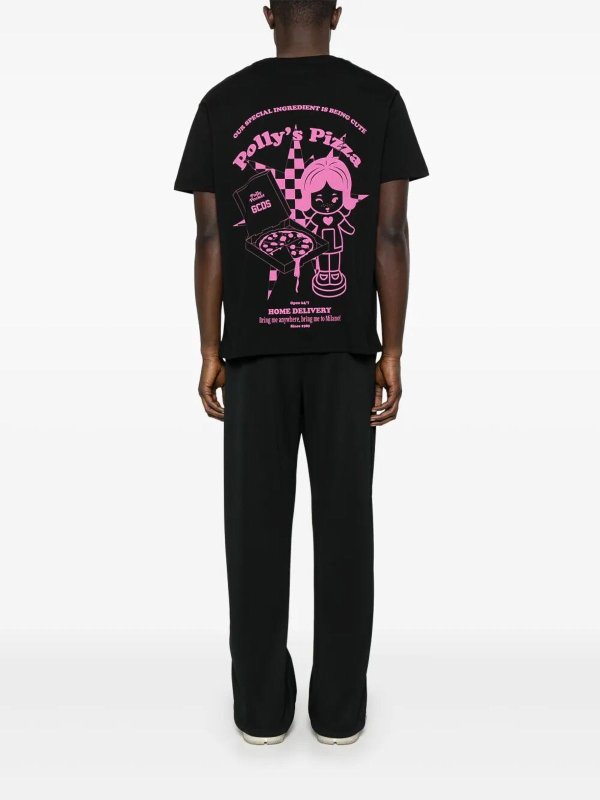 GCDS: t-shirts online - Polly Pocket Pizza Oversize Tshirt