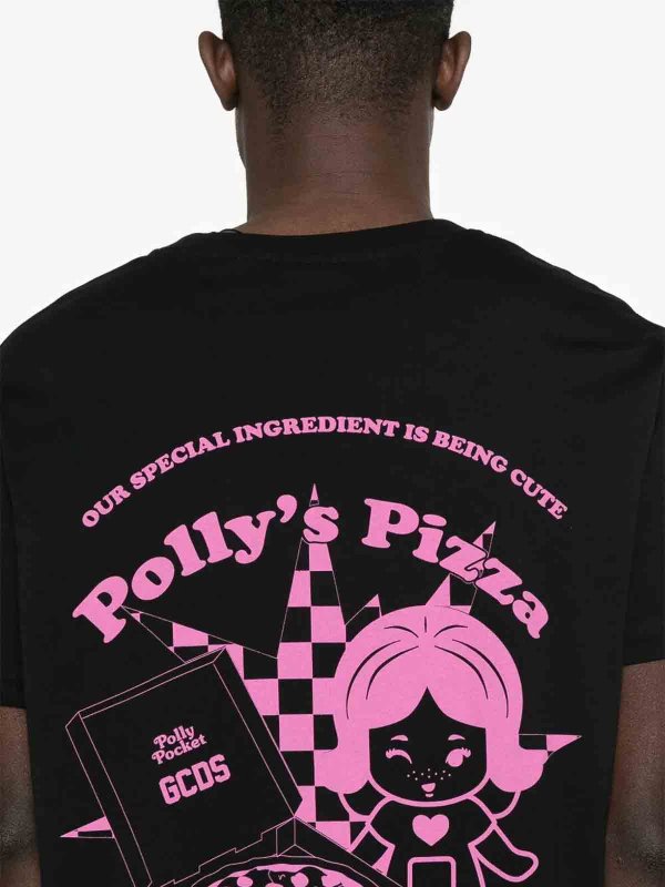Polly Pocket Pizza Oversize Tshirt shop online: GCDS