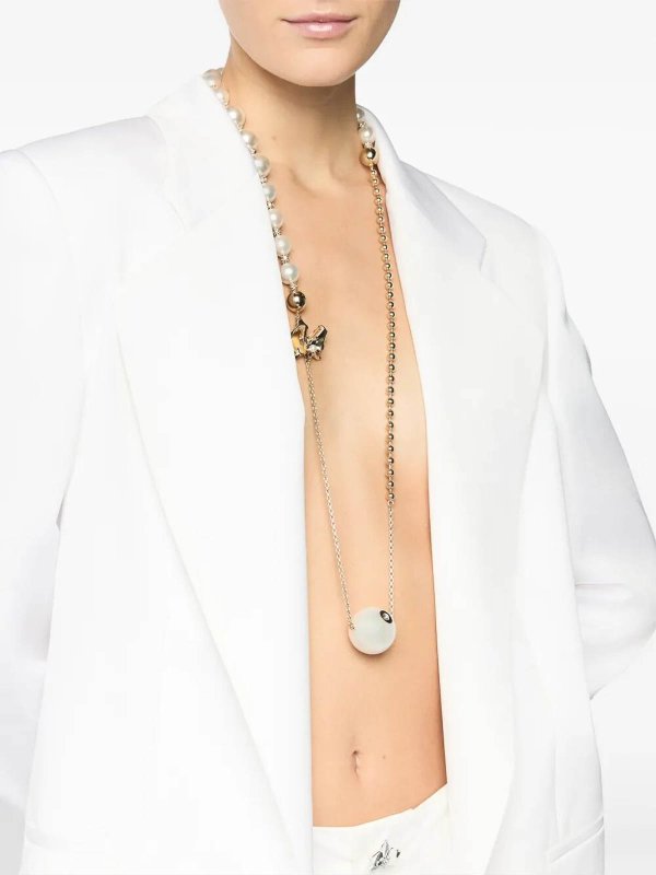 アウターその他 GENNY Women Outer 78AJQ572N0071 003 WHITE Genny Jacket Envers Satin - White - Women | 78AJQ572N0071003
