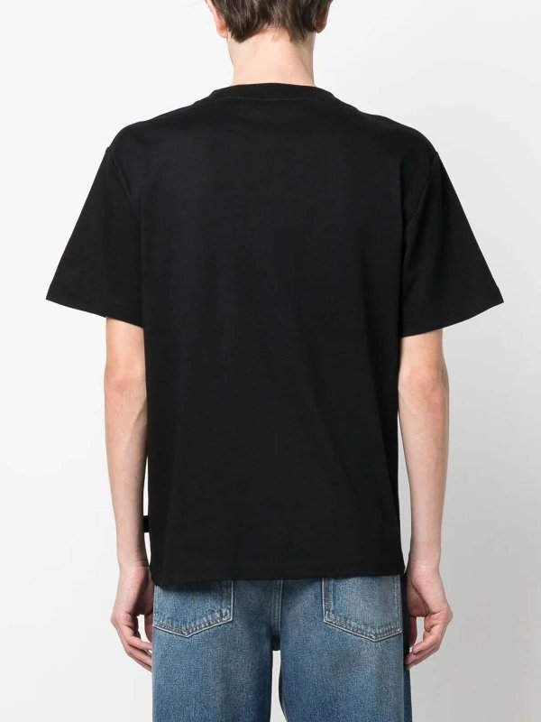 Tシャツ - 黒 shop online: GCDS